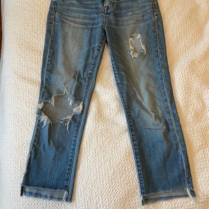 Madewell high-waisted slim boyjean